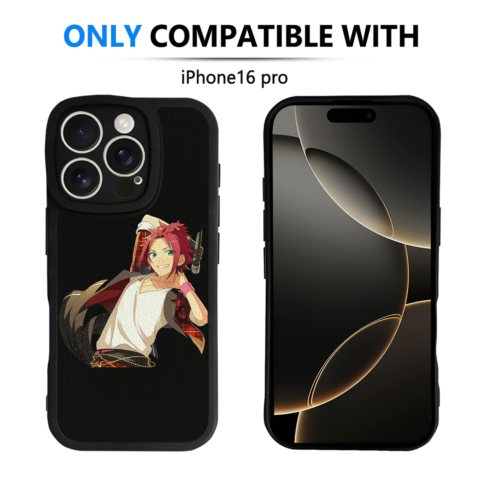 （画像用） あんさんぶるスターズ! Ensemble Stars 【iPhone 16シリーズ対応】シリコンスマホケース（レザー調） 材質：シリコン